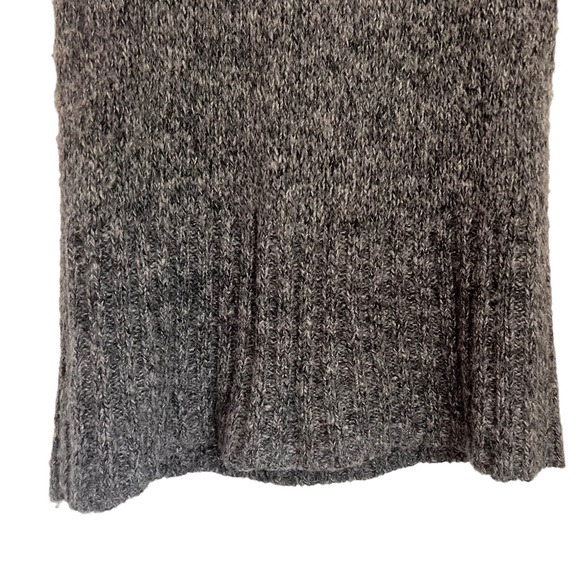 Free People Wool Blend Sweater Vest Button Front Hooded Wool Gray S - Picture 4 of 9